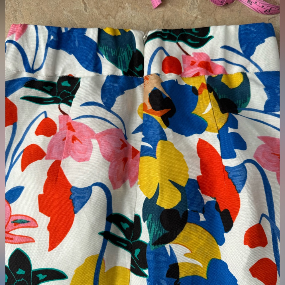 J.Crew Floral Lyocell, Linen Skirt, Size 2 - Picture 11 of 11